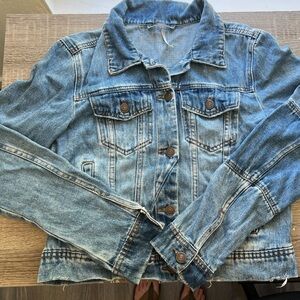 Free People Blue Denim Jacket